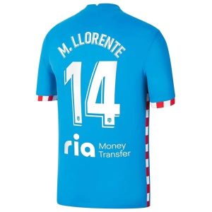 Atlético Madrid M. Llorente 14 Third Shirt 2021-2022 – Korte Mouw