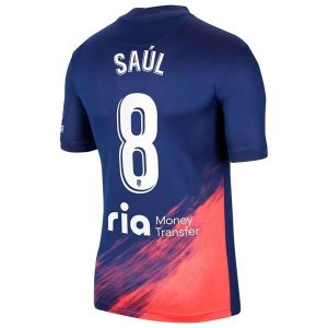 Atlético Madrid Saúl 8 Uit Shirt 2021-2022 – Korte Mouw