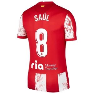 Atlético Madrid Saúl 8 Thuis Shirt 2021-2022 – Korte Mouw