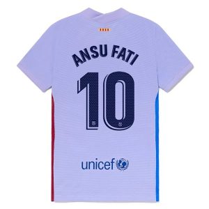 FC Barcelona Ansu Fati 10 Uit Shirt 2021-2022 – Korte Mouw