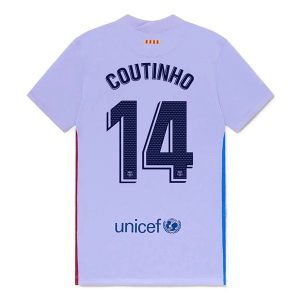 FC Barcelona Coutinho 14 Uit Shirt 2021-2022 – Korte Mouw