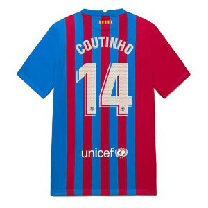 FC Barcelona Coutinho 14 Thuis Shirt 2021-2022 – Korte Mouw