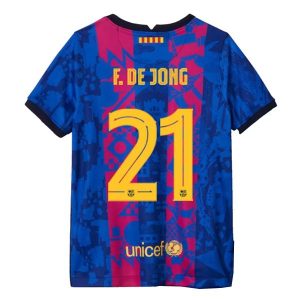 FC Barcelona F. De Jong 21 Third Shirt 2021-2022 – Korte Mouw
