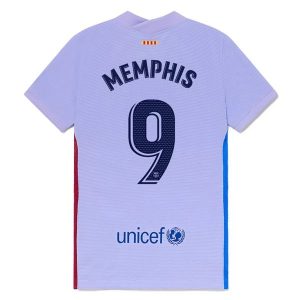 FC Barcelona Memphis 9 Uit Shirt 2021-2022 – Korte Mouw