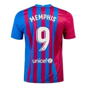 FC Barcelona Memphis 9 Thuis Shirt 2021-2022 – Korte Mouw