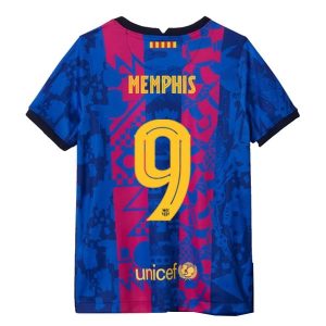 FC Barcelona Memphis 9 Third Shirt 2021-2022 – Korte Mouw