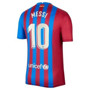 FC Barcelona Messi 10 Thuis Shirt 2021-2022 – Korte Mouw