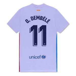 FC Barcelona O. Dembélé 11 Uit Shirt 2021-2022 – Korte Mouw
