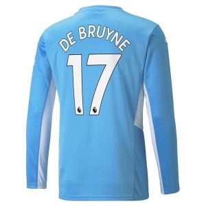 Manchester City De Bruyne 17 Thuis Shirt 2021-2022 – Lange Mouw