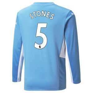 Manchester City Stones 5 Thuis Shirt 2021-2022 – Lange Mouw