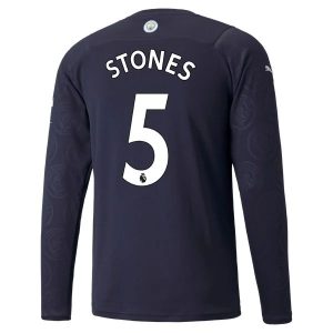 Manchester City Stones 5 Third Shirt 2021-2022 – Lange Mouw