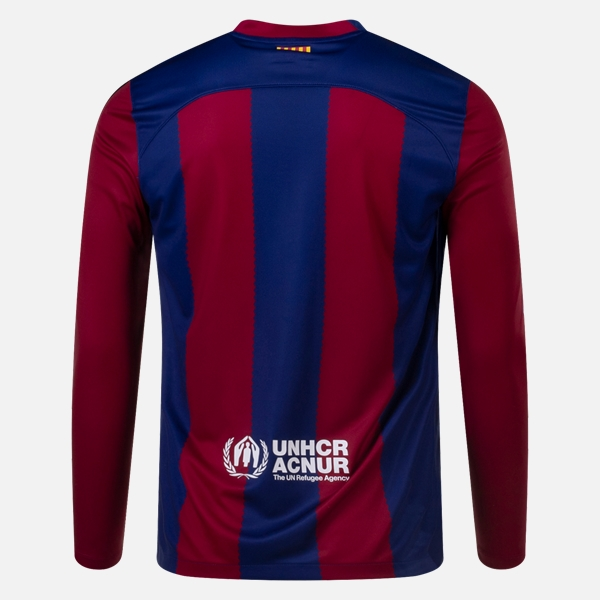 Goedkope FC Barcelona Thuis Voetbalshirt 2023 2024 – Lange Mouw